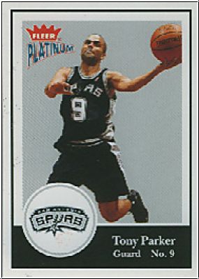 NBA 2003 / 04 Fleer Platinum - No 72 - Tony Parker