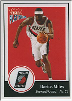 NBA 2003/04 Fleer Platinum - No 21 - Darius Miles