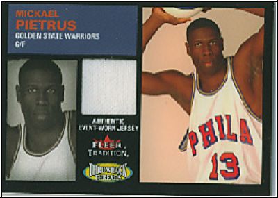 NBA 2003 / 04 Fleer Tradition Throwback Threads Event Worn