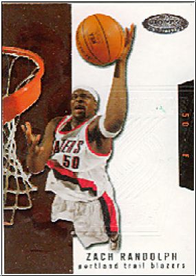 NBA 2003-04 Hoops Hot Prospects - No. 51 - Zach Randolph