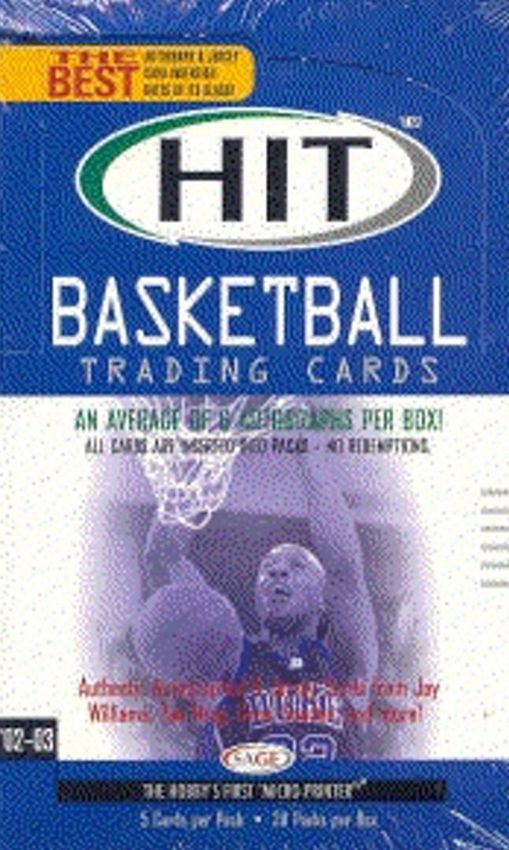 NBA 2002-03 Sage Hit - Packet