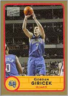 NBA 2003 / 04 Bazooka Parallel - No 99 - Gordan Giricek