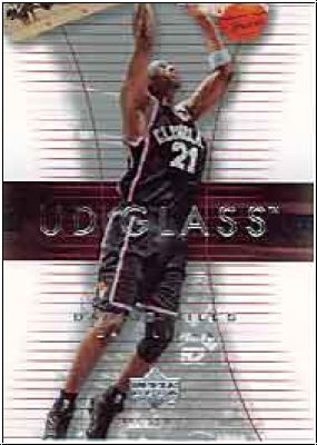 NBA 2003 / 04 UD Glass - No 7 - Darius Miles