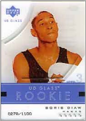 NBA 2003/04 UD Glass Plexi-Glass - No 73 - Boris Diaw