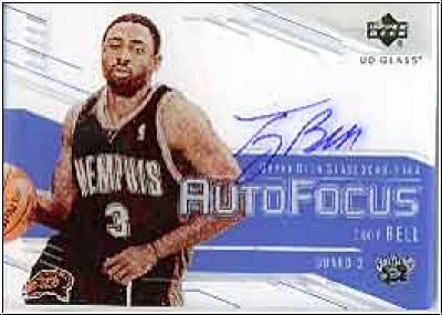 NBA 2003 / 04 UD Glass Auto Focus - No TB - Troy Bell