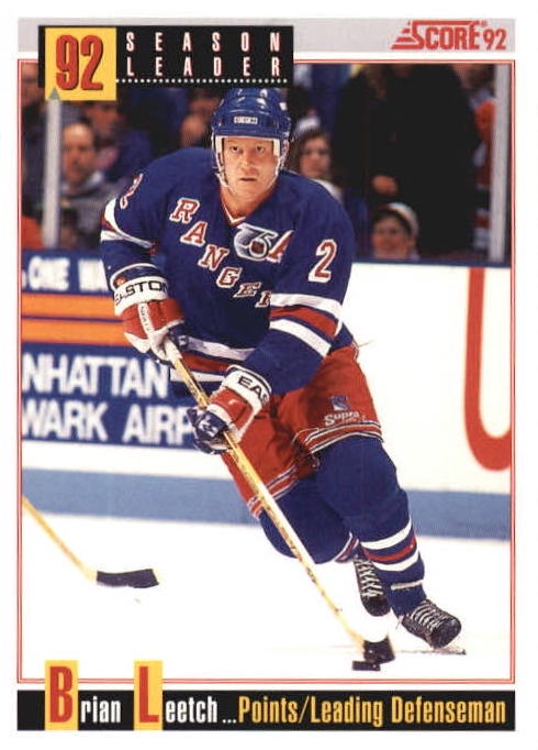 NHL 1992 / 93 Score - No 416 - Brian Leetch