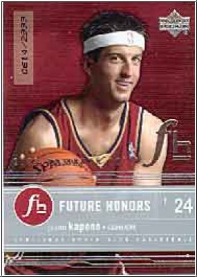 NBA 2003 / 04 Upper Deck Honor Roll - No 97 - Jason Kapono