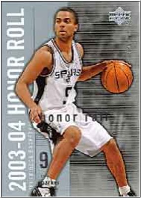 NBA 2003 / 04 Upper Deck Honor Roll - No 76 - Tony Parker