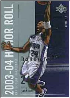 NBA 2003 / 04 Upper Deck Honor Roll - No 75 - Bobby Jackson