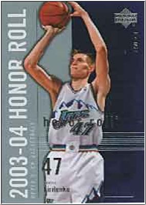 NBA 2003-04 Upper Deck Honor Roll - No 85 - Andrei Kirilenko