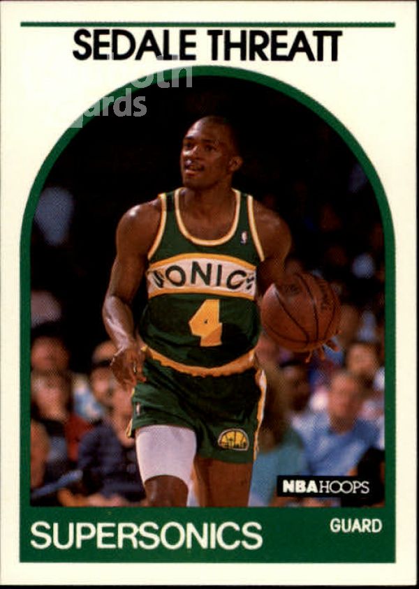 NBA 1989-90 Hoops - No. 287 - Sedale Threatt