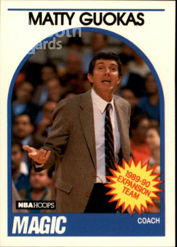 NBA 1989-90 Hoops - No. 321 - Matty Guokas