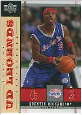 NBA 2003/04 Upper Deck Legends - No. 34 - Quentin Richardson