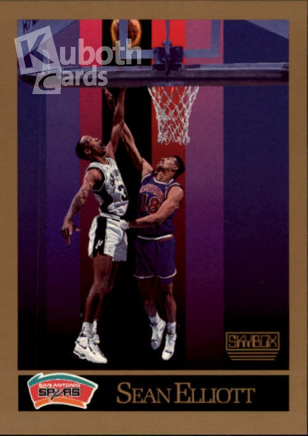 NBA 1990-91 SkyBox - No 256 - Sean Elliott