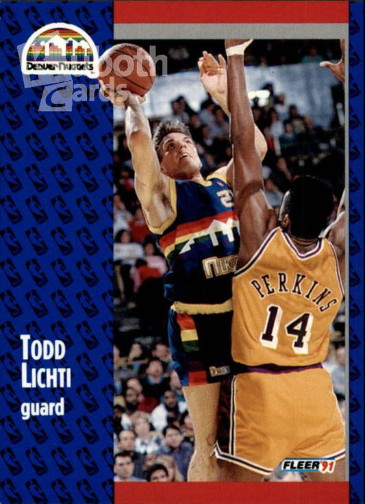 NBA 1991-92 Fleer - No. 51 - Todd Lichti