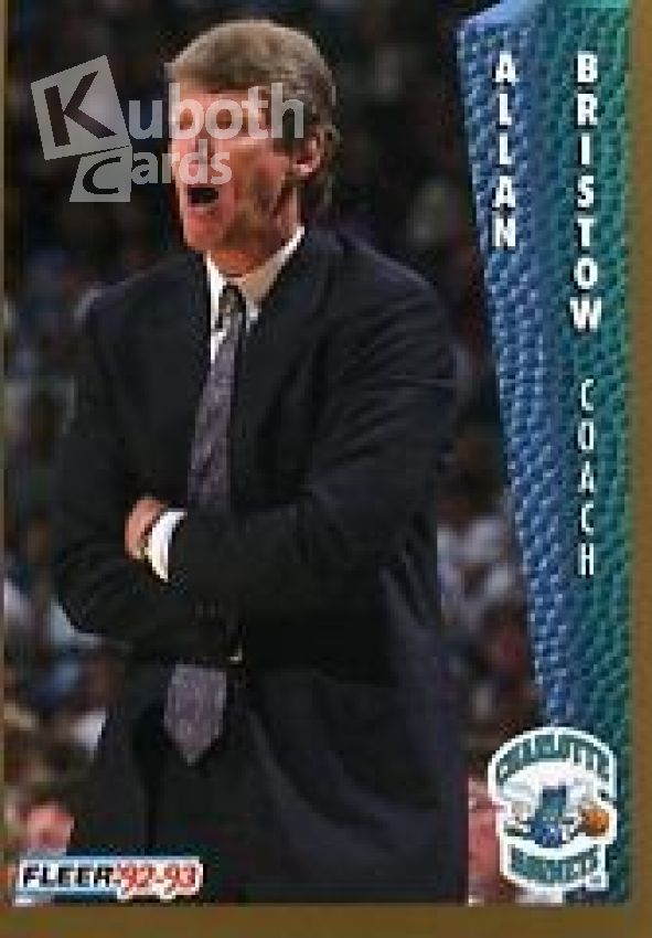 NBA 1992-93 Fleer - No. 21 - Allan Bristow