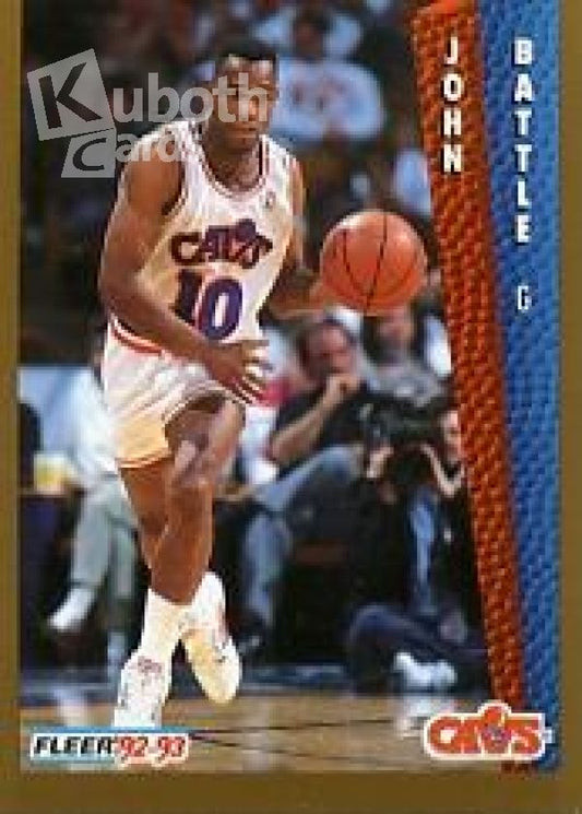NBA 1992-93 Fleer - No 38 - John Battle