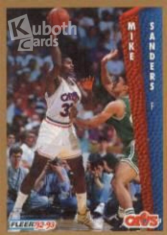 NBA 1992-93 Fleer - No. 44 - Mike Sanders