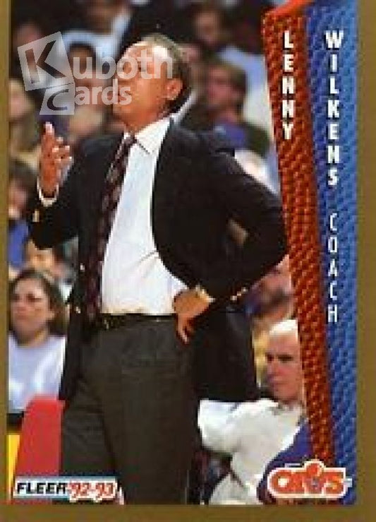 NBA 1992-93 Fleer - No 45 - Lenny Wilkens