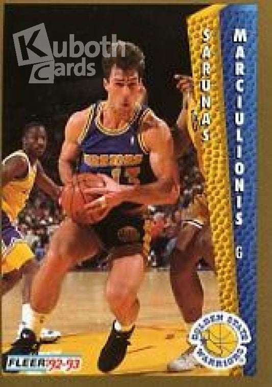 NBA 1992-93 Fleer - No 76 - Saunas Marciulionis