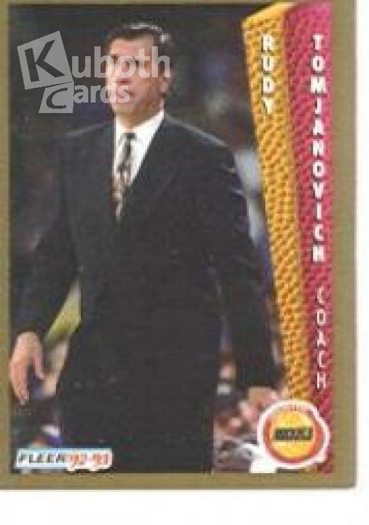 NBA 1992-93 Fleer - No 87 - Rudy Tomjanovich