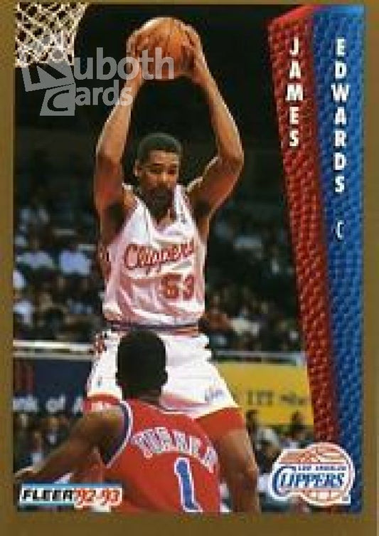 NBA 1992-93 Fleer - No 98 - James Edwards