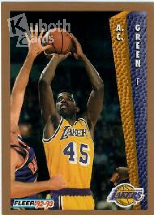 NBA 1992-93 Fleer - No 108 - AC Green