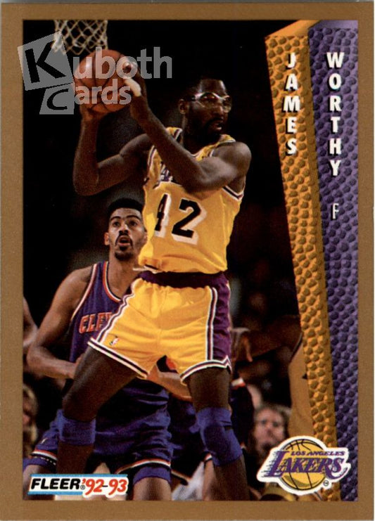 NBA 1992-93 Fleer - No 114 - James Worthy