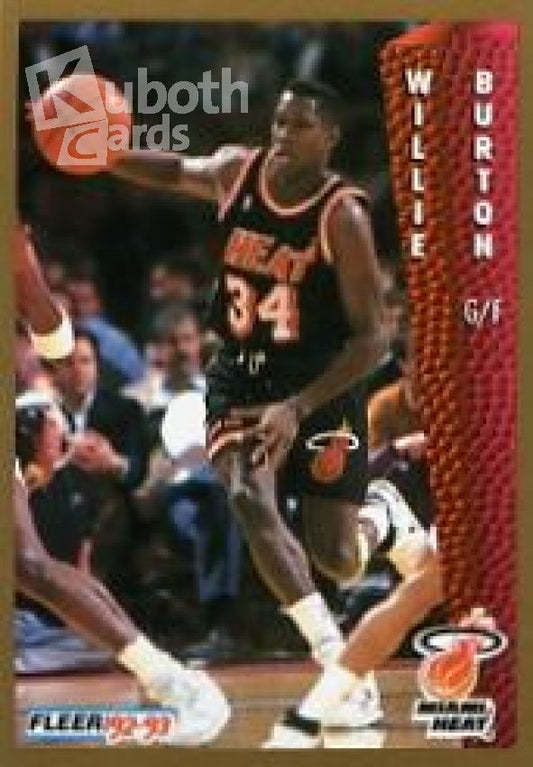 NBA 1992-93 Fleer - No 115 - Willie Burton