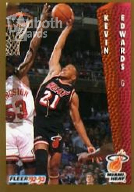 NBA 1992-93 Fleer - No 117 - Kevin Edwards
