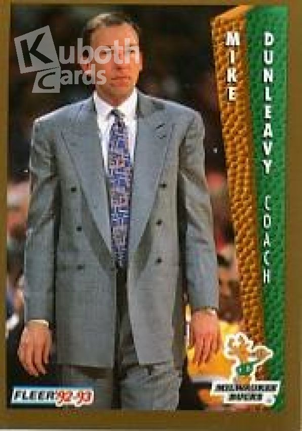 NBA 1992-93 Fleer - No 125 - Mike Dunleavy