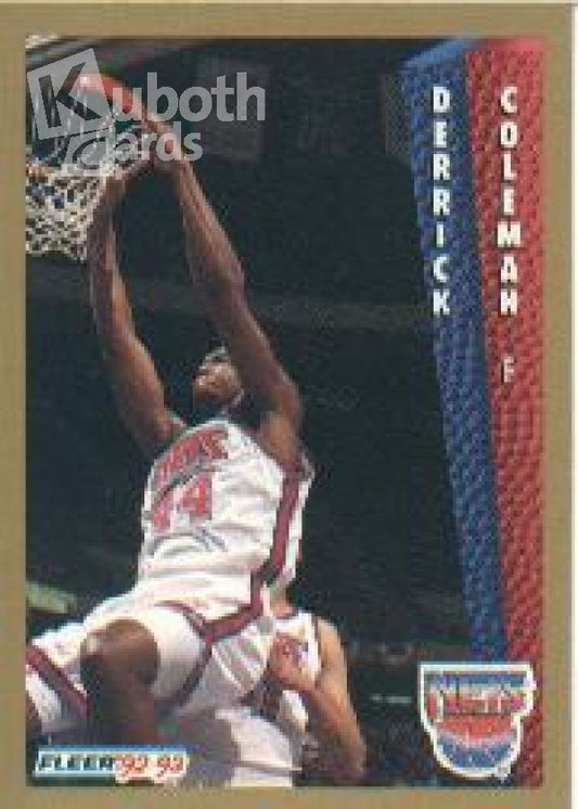 NBA 1992-93 Fleer - No. 143 - Derrick Coleman