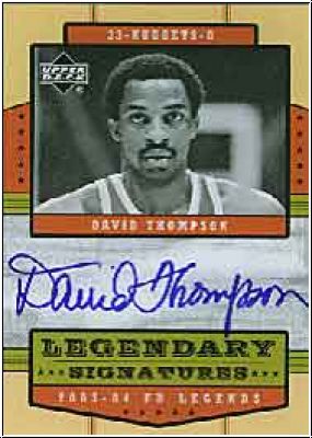 NBA 2003 / 04 Upper Deck Legends Legendary Signatures - No LS-DT - David Thompson