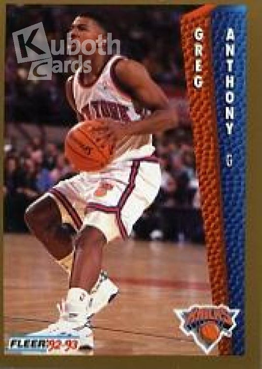 NBA 1992-93 Fleer - No. 148 - Greg Anthony