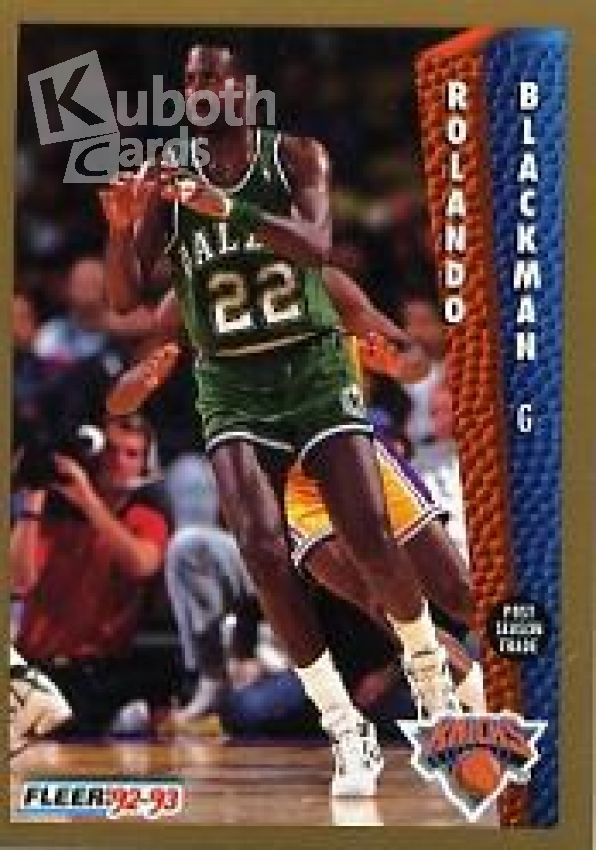 NBA 1992-93 Fleer - No 149 - Rolando Blackman