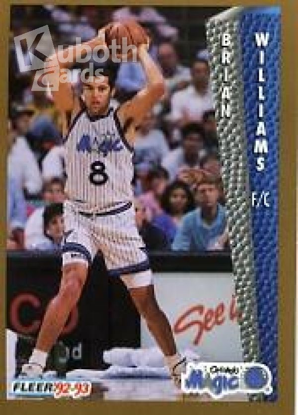 NBA 1992-93 Fleer - No 165 - Brian Williams