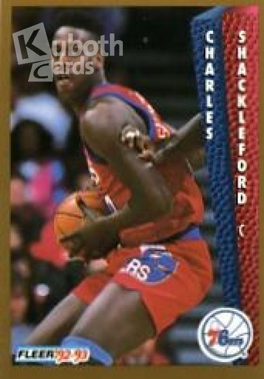 NBA 1992-93 Fleer - No 176 - Charles Shackleford