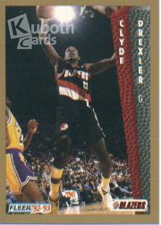 NBA 1992-93 Fleer - No 186 - Clyde Drexler