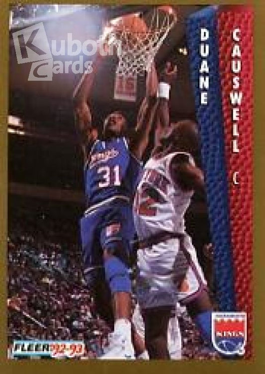 NBA 1992-93 Fleer - No 195 - Duane Causwell