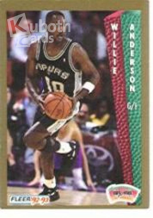 NBA 1992-93 Fleer - No 201 - Willie Anderson