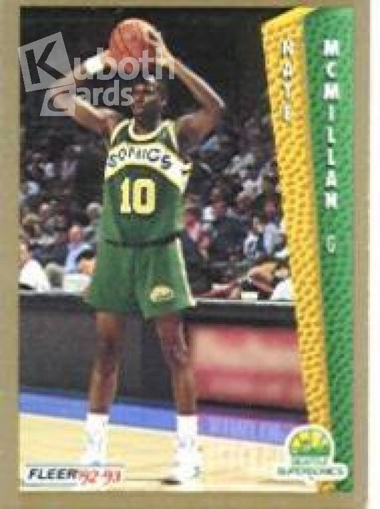 NBA 1992-93 Fleer - No. 215 - Nate McMillan