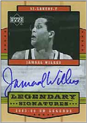 NBA 2003 / 04 Upper Deck Legends Legendary Signatures - No LS-JA - Jamaal Wilkes