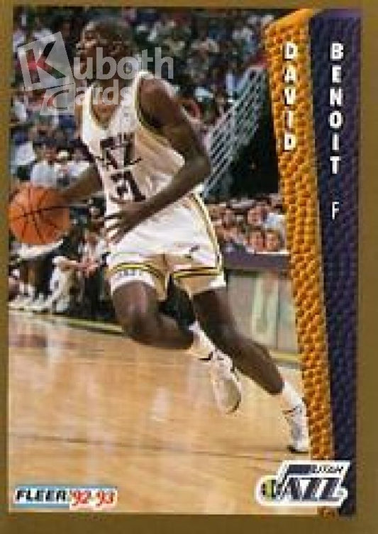 NBA 1992-93 Fleer - No. 218 - David Benoit