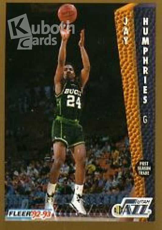 NBA 1992-93 Fleer - No. 222 - Jay Humphries