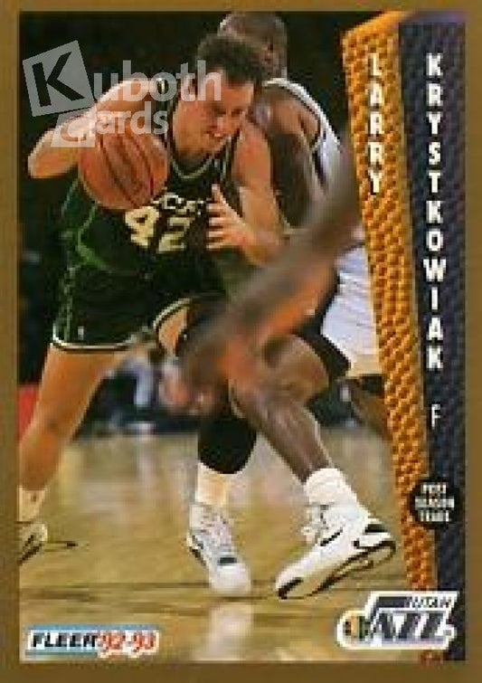 NBA 1992-93 Fleer - No 223 - Larry Krystkowiak