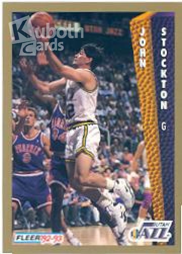 NBA 1992-93 Fleer - No 227 - John Stockton