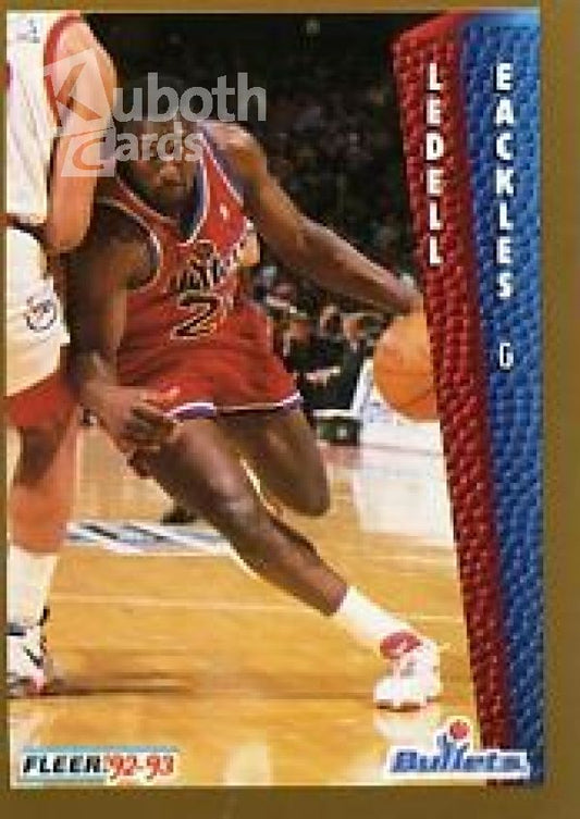 NBA 1992-93 Fleer - No 230 - Ledell Eackles