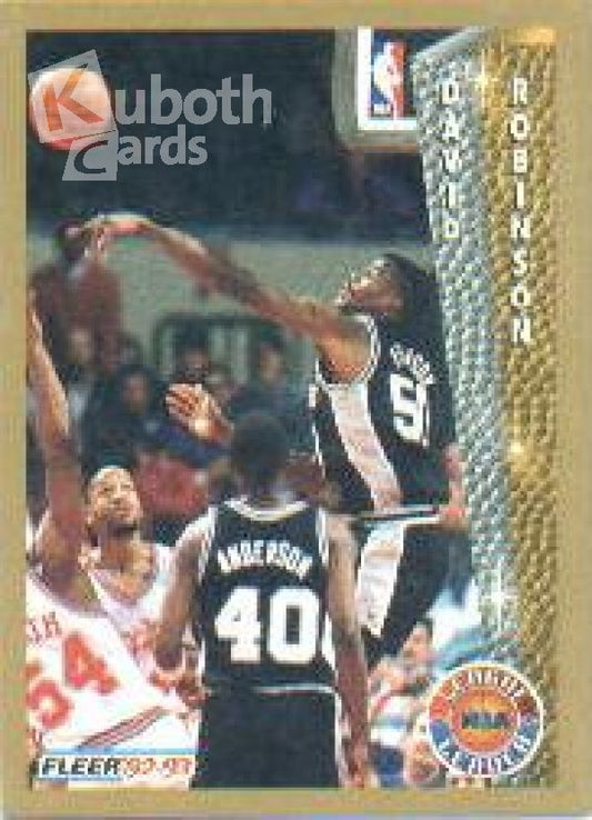 NBA 1992-93 Fleer - No 244 - David Robinson