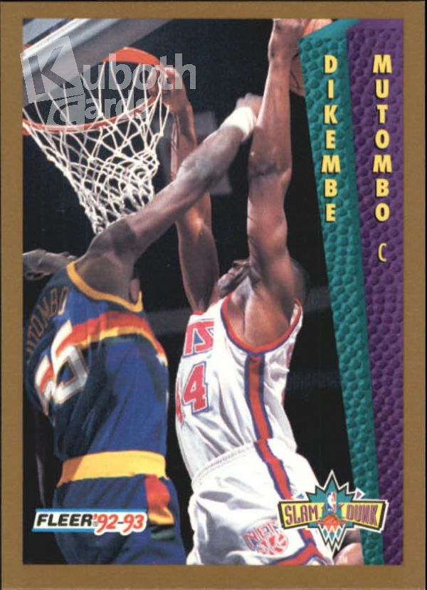 NBA 1992-93 Fleer - No. 286 - Dikembe Mutombo