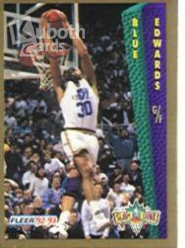 NBA 1992-93 Fleer - No 290 - Blue Edwards